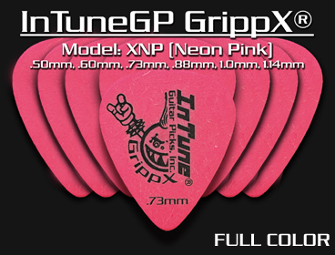 InTuneGP GrippX-Xnp Neon Pink *Single Sided* - Full Color